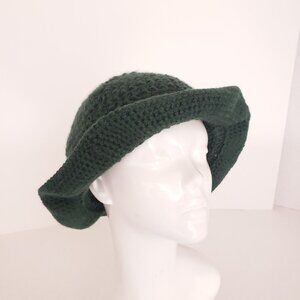 New Handmade Crochet Green Cute Bucket Hat